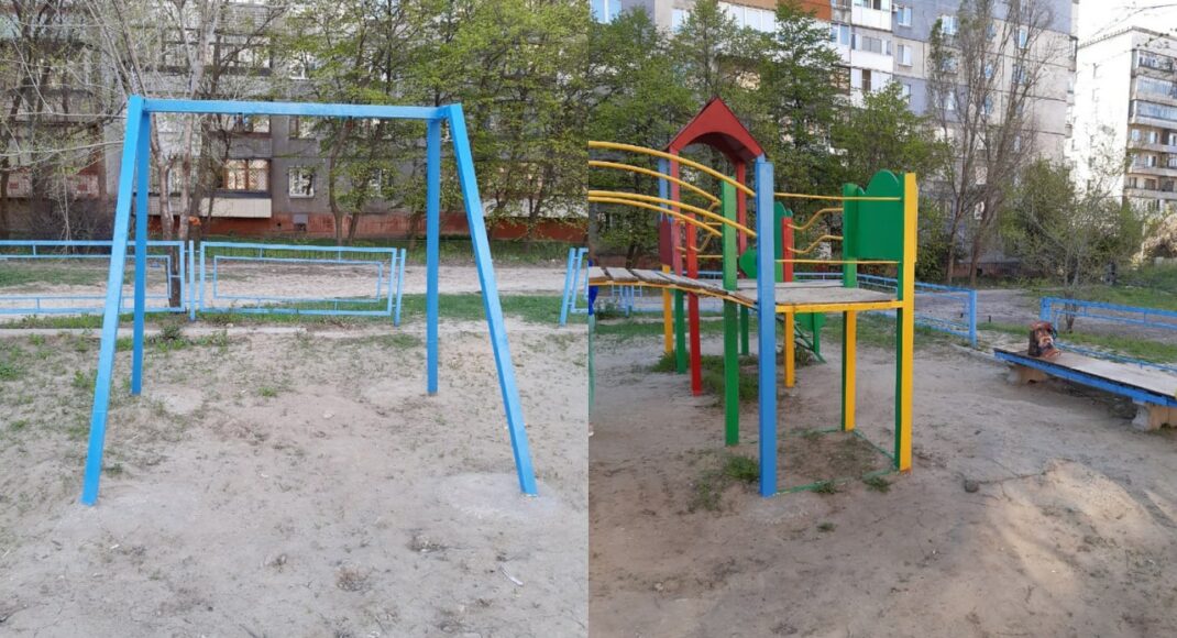 Ні гірки, ні гойдалок: в окупованому Алчевську порожніють дитячі майданчики