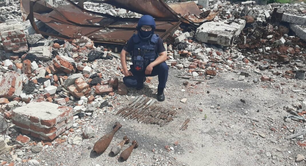 За неделю в районе ООС обнаружили 804 взрывоопасных предмета