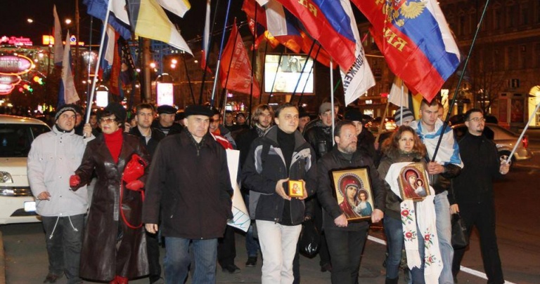 В оккупированном Донецке отменили "первый русский марш"