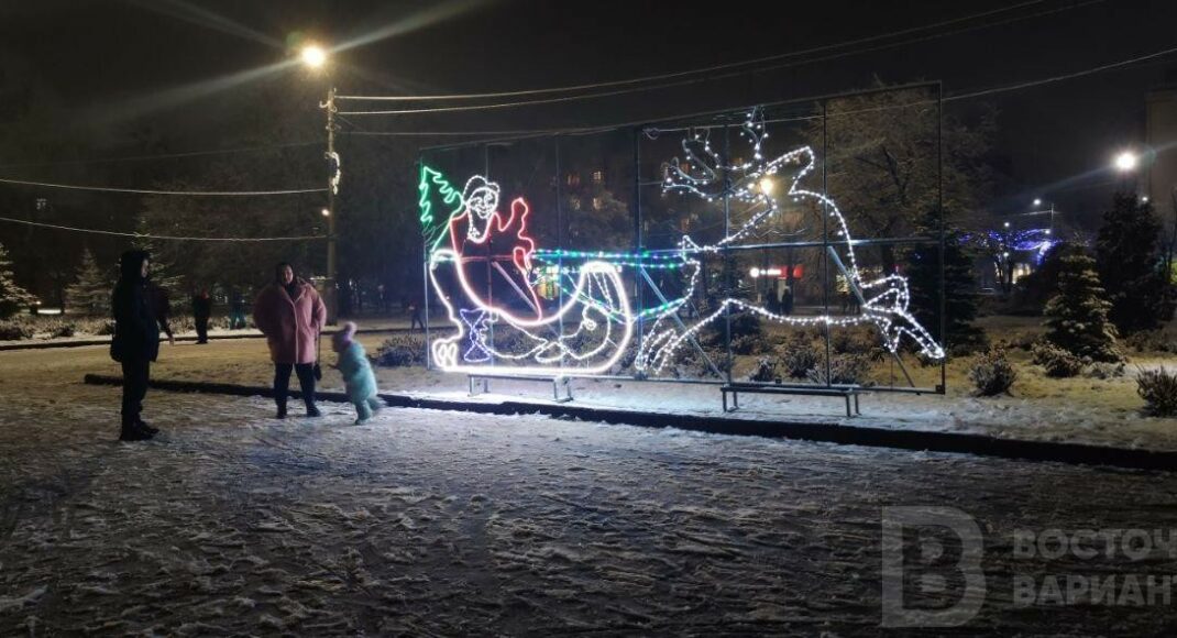 Славянск засыпало первым снегом