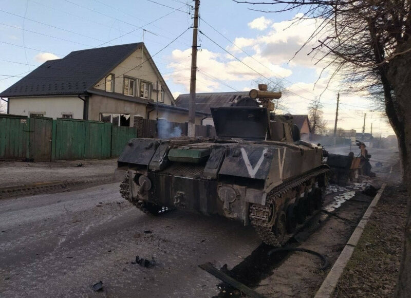 У Маріуполі зафіксували техніку рашистів, які займалися свавіллям в Бучі