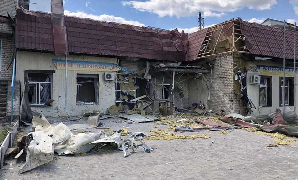 У Донецькій ОВА показала наслідки обстрілів Сіверська (відео)