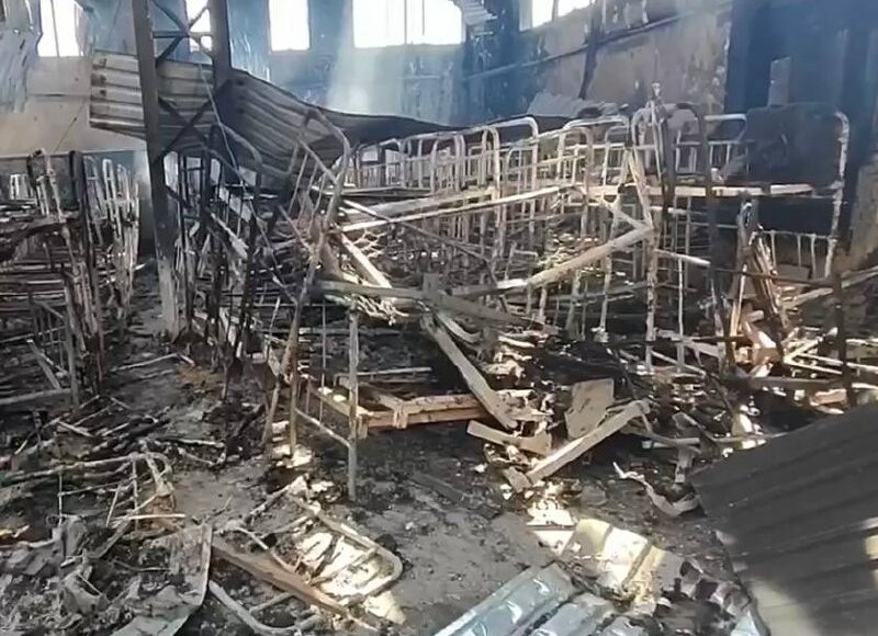 Для обстрілу СІЗО Оленівки росіяни, можливо, використовували вогнемети РПО "Джміль", — АЗОВ