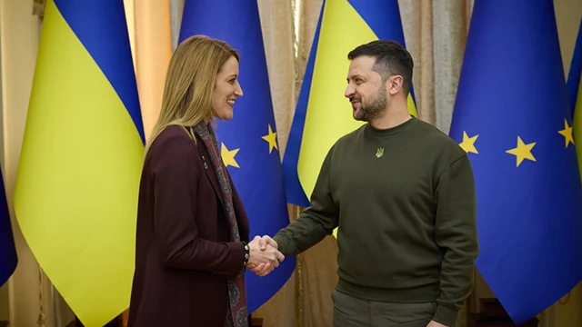 Зеленский обсудил с президентом Европарламента украинскую формулу мира
