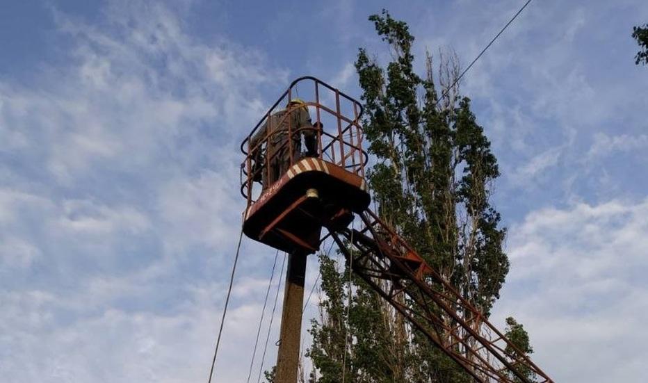 В Донецкой области в 154 населенных пунктах восстановили электроснабжение за неделю