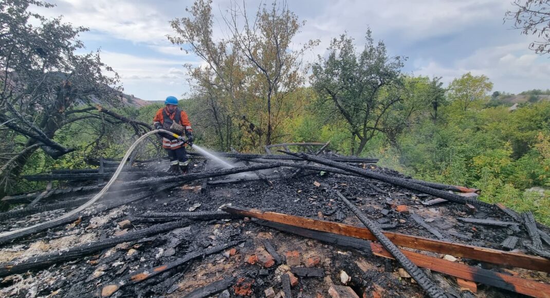В Краматорском районе на пожаре пострадала женщина