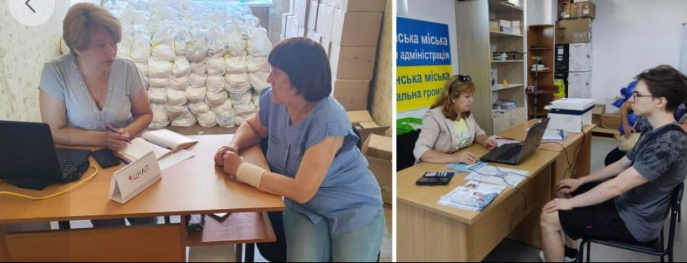 У хабах Запоріжжя та на Київщині переселенцям з Луганщини розпочали надавати послуги адміністратори ЦНАПу