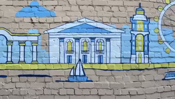 У Запоріжжі з'явився мурал на честь Маріуполя