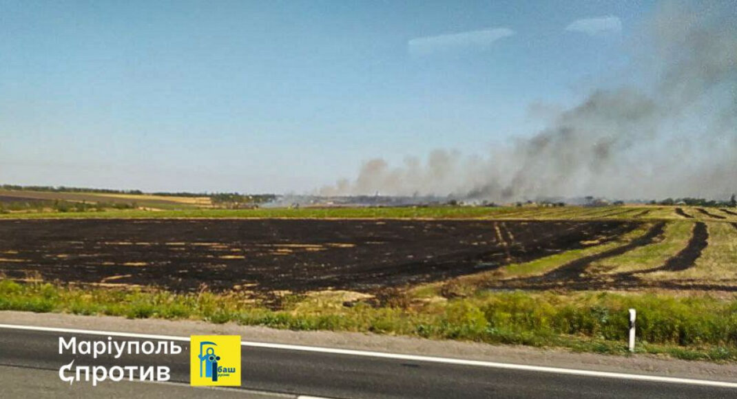 Под Мариуполем партизаны подожгли рембазу оккупантов