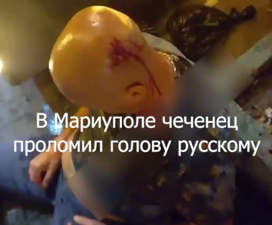В окупованому Маріуполі кадирівець розбив черепа росіянину, - Андрющенко (відео)