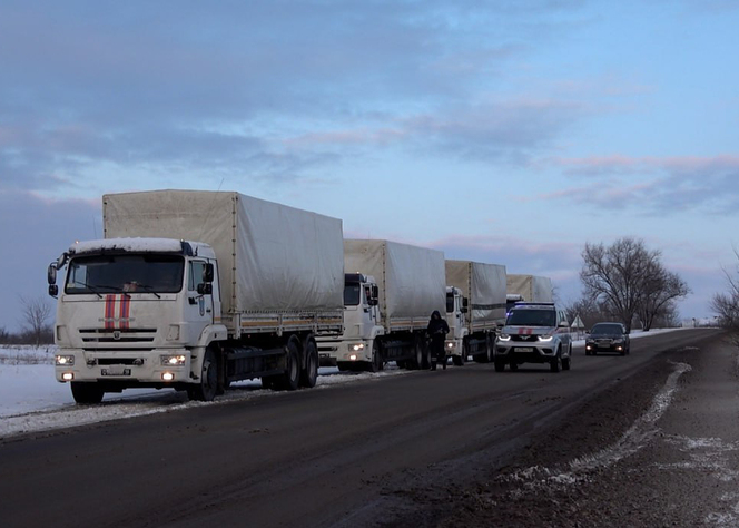 На оккупированную Луганщину прибыл очередной гумконвой из рф