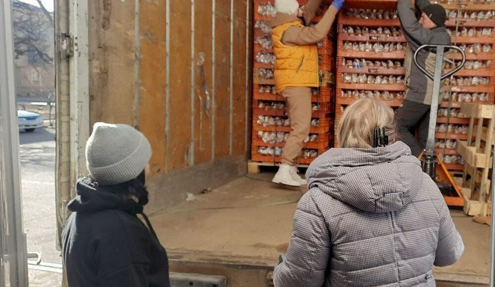 ООН привезла у Селидове 4000 свіжих буханців хліба (фото)