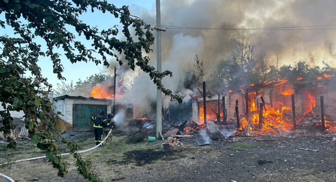 В Лимані ворог повторно обстріляв місце, де працювали вогнеборці