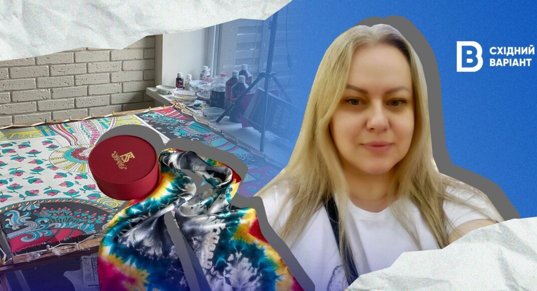 "Мое хобби превратилось в работу, которую я люблю": как дончанка создает расписные шелковые изделия в Ирпене