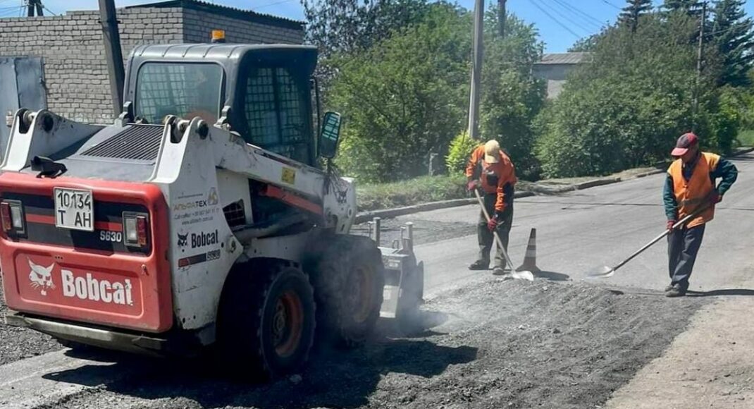 В Краматорской громаде продолжается ремонт дорог