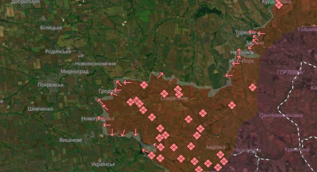 Ворог просунувся біля Новогродівки, Завітного, у Торецьку та Птичому, — DeepState