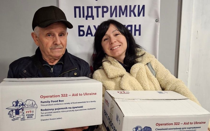 Во Львове ВПЛ из Бахмутской громады получили продуктовые наборы