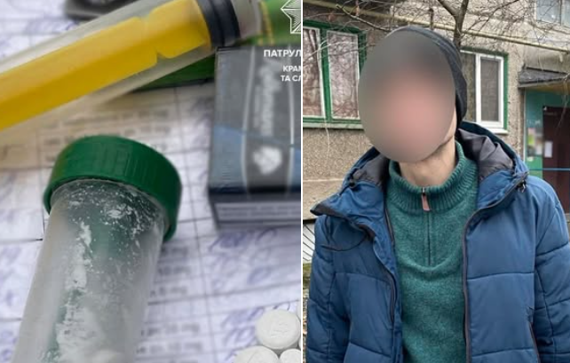У Краматорську поліцейські знайшли у чоловіка таблетки та колбу з ймовірно наркотичним вмістом