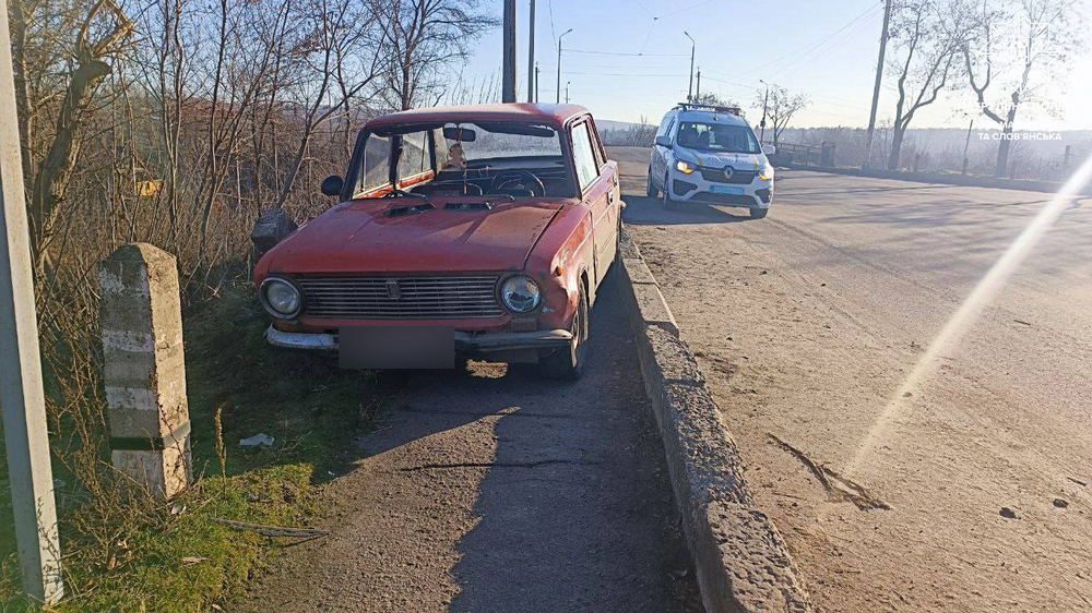 В Краматорске водитель с признаками опьянения совершил ДТП (фото)