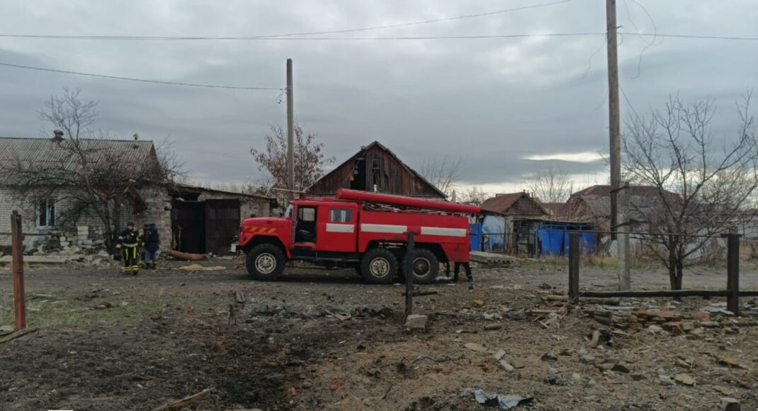 В Лимане спасатели ликвидировали пожар, возникший в результате обстрела