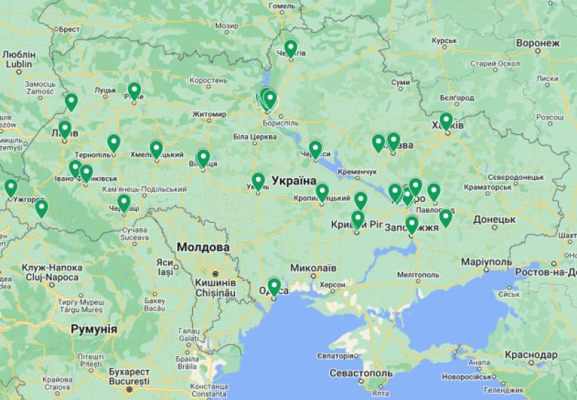 В 19 более безопасных регионах Украины работает 94 гуманитарных центра и хаба для ВПЛ с Донетчины