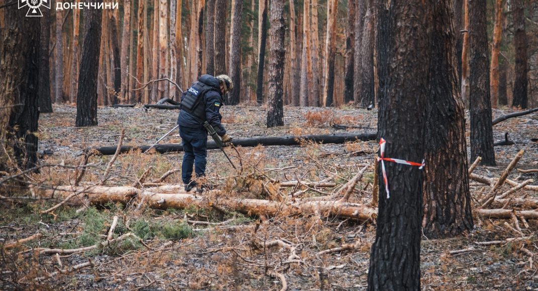 На Донеччині піротехніки ДСНС обстежили понад 120 000 квадратних метрів території