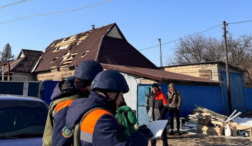 В Краматорске от российского падения БПЛА пострадал дом