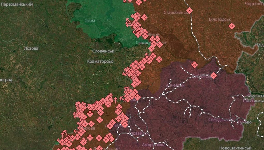 Ворог просунувся на Луганщині та Донеччині, — DeepState